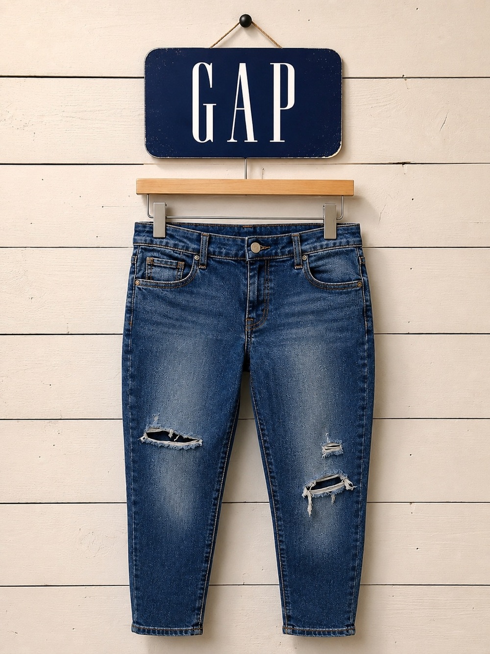 GAP – BLUE DENIM UNIVERSAL JEGGING MID RISE – SIZE 35/20 REGULAR
